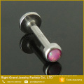 Ópalo de fuego sintético Opal surtidos colores internamente roscado anillo del labio
